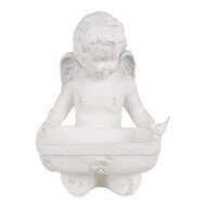 Clayre & Eef | Decoratie engel Wit 36x39x51 cm | 6MG0042