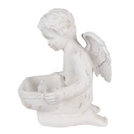 Clayre & Eef | Decoratie engel Wit 36x39x51 cm | 6MG0042