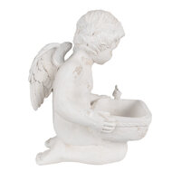 Clayre & Eef | Decoratie engel Wit 36x39x51 cm | 6MG0042