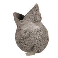 Clayre & Eef | Bloempot Kikker Binnen Grijs 26x25x32 cm | 6PR5060
