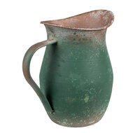 Clayre & Eef | Decoratieve kan Groen 19x13x19 cm | 6Y5500