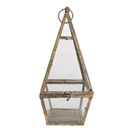 Clayre & Eef | Lantaarn Bruin 19x19x45 cm | 65277