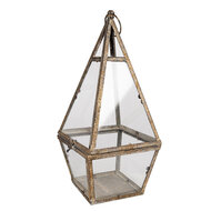 Clayre & Eef | Lantaarn Bruin 19x19x45 cm | 65277