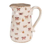 Clayre & Eef | Decoratieve Schenkkan Beige Roze 21x15x23 cm | 6CE1663L