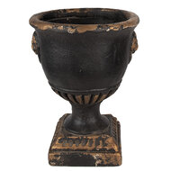 Clayre & Eef | Bloempot Binnen Zwart Bruin ø 33x42 cm | 6MG0029