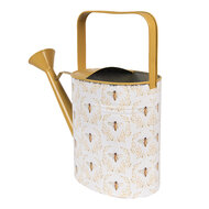 Clayre & Eef | Decoratie Gieter Wit Geel 33x12x32 cm | 6Y5517