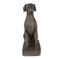 Clayre &amp; Eef   | Beeld Hond Grijs 44x26x73 cm | 5MG0044