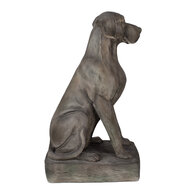 Clayre &amp; Eef   | Beeld Hond Grijs 44x26x73 cm | 5MG0044
