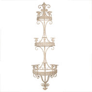 Clayre & Eef | Wandkandelaar Beige 44x19x143 cm | 5Y1225