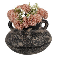 Clayre & Eef | Bloempot Binnen Grijs ø 21x13 cm | 6CE1710