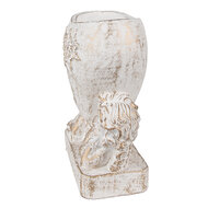 Clayre & Eef | Bloempot Wit 23x13x25 cm | 6TE0508