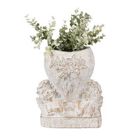 Clayre & Eef | Bloempot Wit 23x13x25 cm | 6TE0508