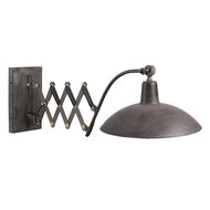 Clayre & Eef | Wandlamp Zwart 32x50x37 cm E27/max 1x60W | 6LMP714
