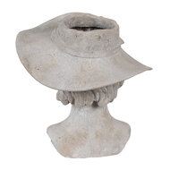 Clayre & Eef | Bloempot Binnen Grijs 27x23x26 cm | 6PR4979