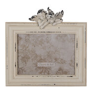 Clayre &amp; Eef   | Fotolijst Wit 24x5x24 cm / 18x13 cm | 2F0879