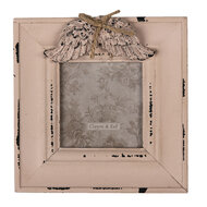 Clayre & Eef | Fotolijst Roze 14x2x14 cm / 7x7 cm | 2F0888