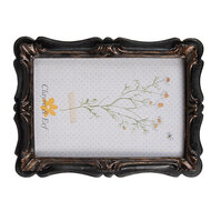 Clayre &amp; Eef   | Fotolijst Zwart Bruin 14x2x19 cm / 10x15 cm | 2F1067