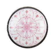 Clayre &amp; Eef   | Deurknop Roze &oslash; 3x2 cm | 61879