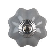 Clayre & Eef | Deurknop Grijs ø 5x3 cm | 61909