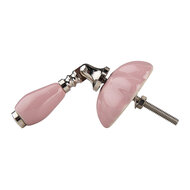 Clayre & Eef | Deurknop Roze 4x8x6 cm / S4 cm | 64777