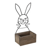 Clayre & Eef | Bloempot Binnen Bruin 20x13x10/44 cm | 64818