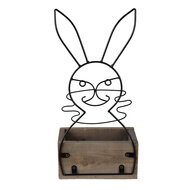Clayre & Eef | Bloempot Binnen Bruin 20x13x10/44 cm | 64818