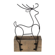 Clayre & Eef | Bloempot Binnen Bruin 23x13x10/40 cm | 64819
