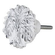Clayre & Eef | Deurknop Wit ø 4x3 cm / S3 cm | 64892