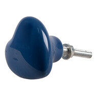 Clayre & Eef | Deurknop set van 4 Blauw ø 4x3/6 cm | 65294
