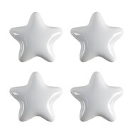 Clayre & Eef | Deurknop set van 4 Wit ø 4x3/6 cm | 65296