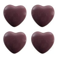 Clayre & Eef | Deurknop set van 4 Paars ø 4x3/6 cm | 65298