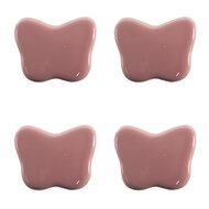 Clayre & Eef | Deurknop set van 4 Roze ø 4x3/6 cm | 65299