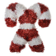 Clayre & Eef | Kerstdecoratie zuurstokken Rood Wit 29x8x30 cm | 65475