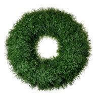Clayre & Eef | Kerstdecoratie Krans Groen ø 45x10 cm | 65525