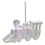 Clayre & Eef | Decoratie Hanger Locomotief Zilverkleurig 12x2x7 cm | 65601