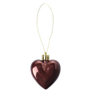Clayre & Eef | Kerstbal (Set van 8) Bruin 5x1x5 cm | 65615