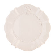 Clayre & Eef | Servies Ontbijtbord Wit ø 21x1 cm | 6CE0271