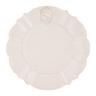 Clayre & Eef | Servies Dinerbord Wit ø 27x1 cm | 6CE0272