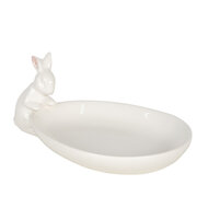 Clayre & Eef | Serveerschaal Wit 20x13x8 cm | 6CE1118