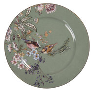 Clayre & Eef | Servies Ontbijtbord Groen ø 15x1 cm | 6CE1179