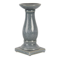 Clayre & Eef | Kandelaar Grijs ø 12x25 cm | 6CE1261M