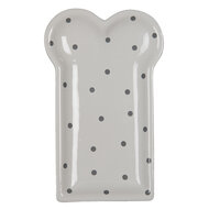 Clayre & Eef | Servies Ontbijtbord Wit 10x17x2 cm | 6CE1366