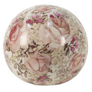 Clayre &amp; Eef   | Decoratie Beeld Bal Roze &oslash; 9x8 cm | 6CE1412M