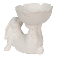 Clayre & Eef | Decoratie Konijn Wit 15x11x14 cm | 6CE1429