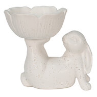 Clayre & Eef | Decoratie Konijn Wit 15x11x14 cm | 6CE1429