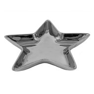 Clayre & Eef | Bonbonniere Ster Zilverkleurig 16x16x2 cm | 6CE1462