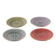 Clayre & Eef | Servies Ontbijtbord Paars ø 13x2 cm | 6CE1470