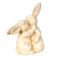 Clayre & Eef | Decoratie beeld Konijn Beige 20x10x25 cm | 6CE1485