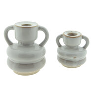 Clayre & Eef | Kandelaar Beige ø 9x9 cm | 6CE1521
