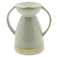 Clayre & Eef | Kandelaar Beige 12x8x13 cm | 6CE1522